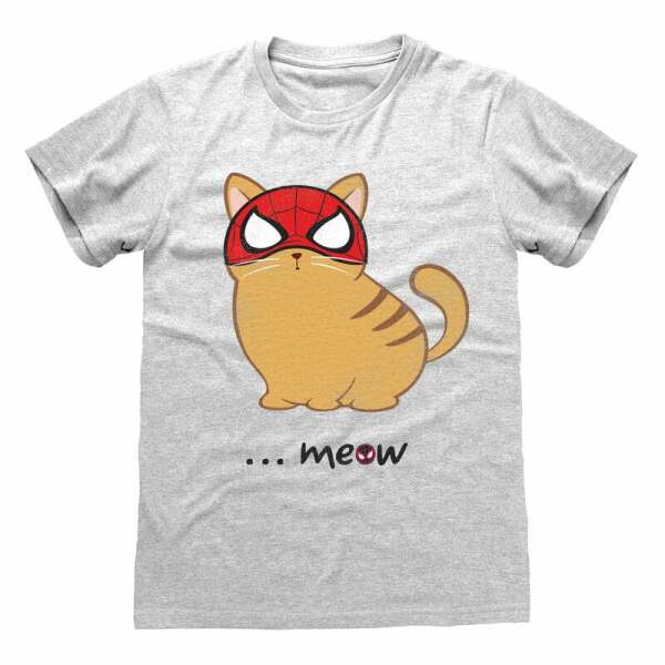 Spider-Man Miles Morales Video Game Camiseta Meow talla S