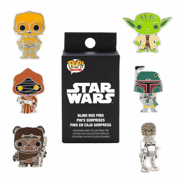 Star Wars POP! Pin Chapas esmaltadas Group NCA 3 cm Surtido (12) - Collector4U