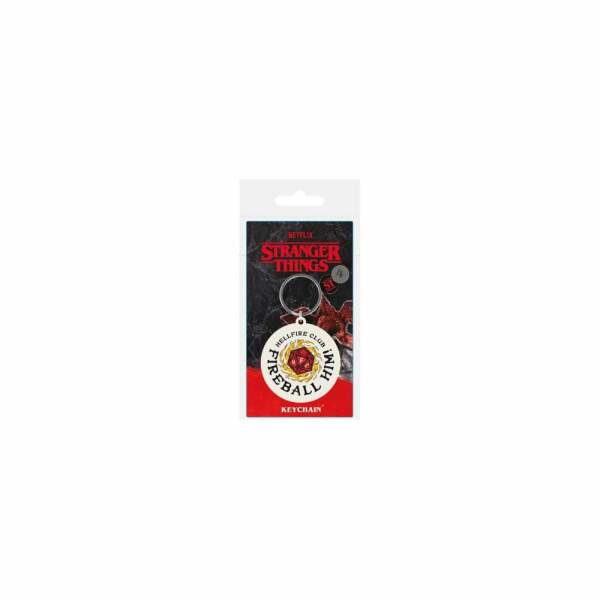 Stranger Things 4 Llavero caucho Fireball Him 6 cm - Collector4U.com