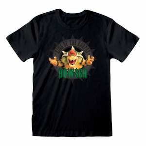 Super Mario Bros Camiseta Bowser Circle Fashion talla L - Collector4U.com