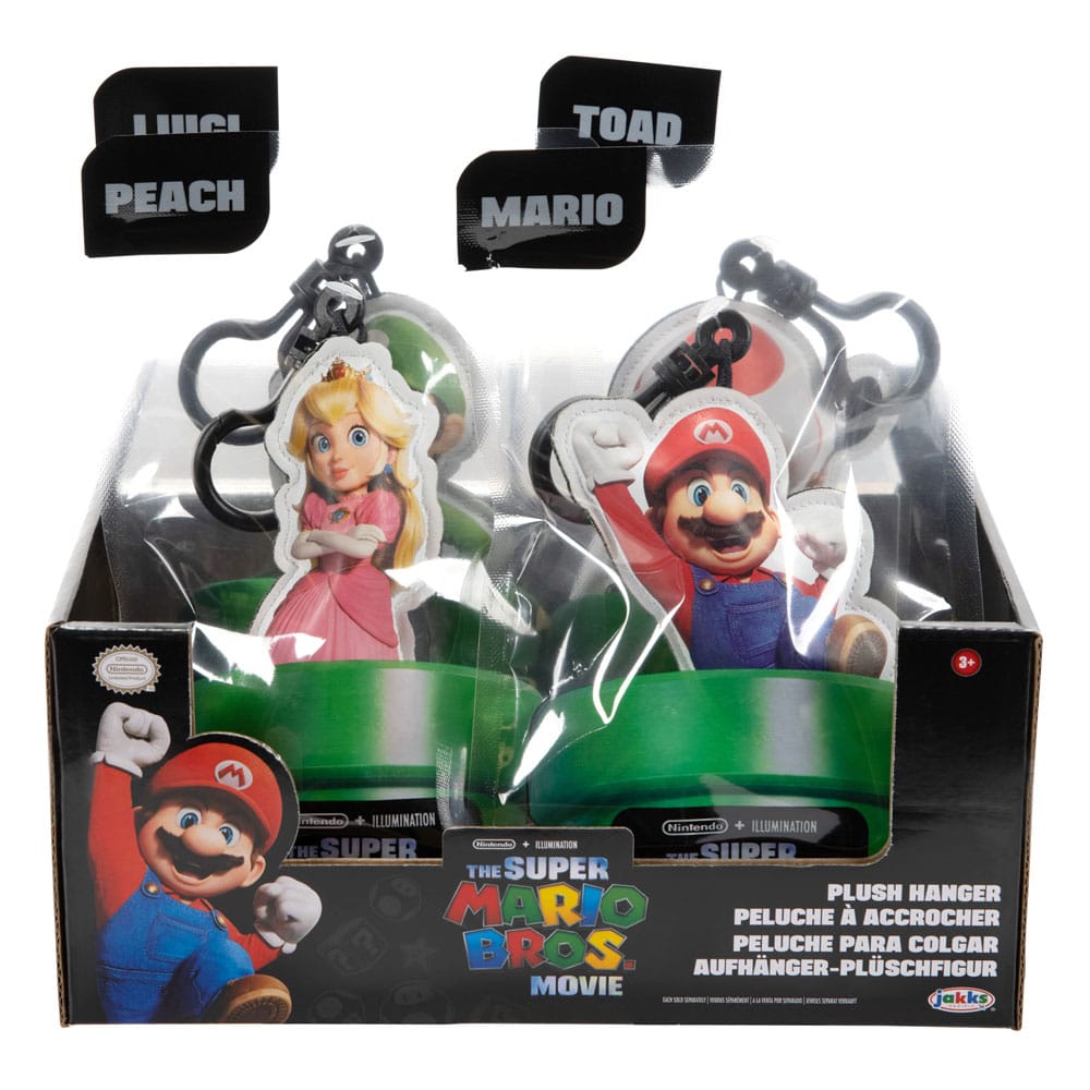 Super Mario Bros. La película Llaveros Peluche 8 cm Surtido (12)