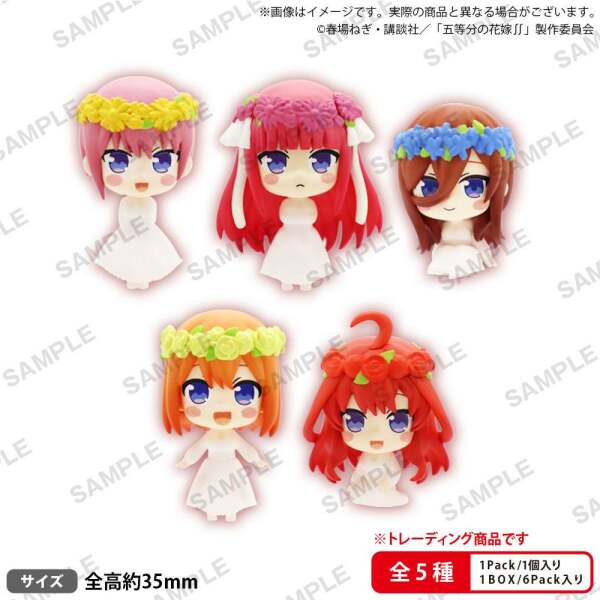 The Quintessential Quintuplets Figuras 3 cm Surtido Capsule Collection (6) - Collector4U