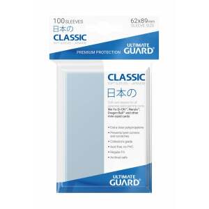 Ultimate Guard Classic Soft Sleeves Fundas de Cartas Tamaño Japonés Transparente (100) - Collector4U