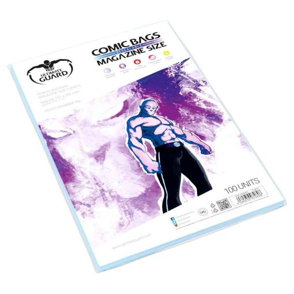 Ultimate Guard Comic Bags Bolsas con cierre reutilizable de Comics Magazine Size (100) - Collector4U