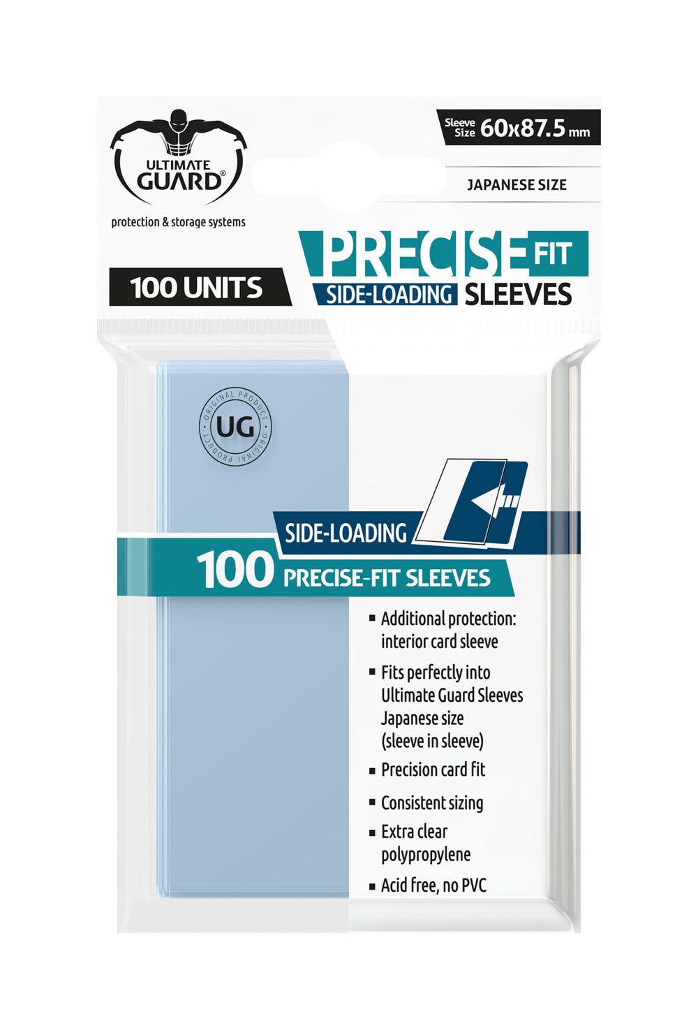 Ultimate Guard Precise-Fit Sleeves Fundas Side-Loading Tamaño Japonés Transparente (100)