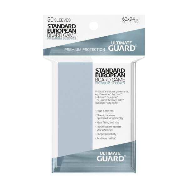 Ultimate Guard Premium Soft Sleeves Fundas de Cartas del Juego de Mesa Standard European (50) - Collector4U