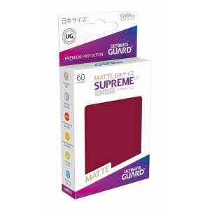 Ultimate Guard Supreme UX Sleeves Fundas de Cartas Tamaño Japonés Borgoña Mate (60) - Collector4U