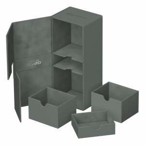 Ultimate Guard Twin Flip`n`Tray 266+ Xenoskin Gris - Collector4U