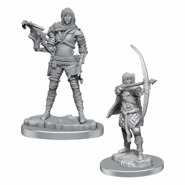 WizKids Deep Cuts Miniatures Pack de 2 Miniaturas sin pintar Human Rogue - Collector4U