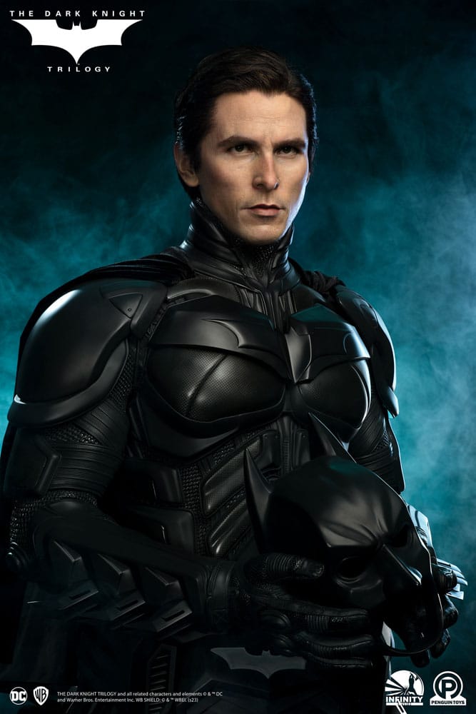 The Dark Knight Trilogy Busto tamaño real Batman (Christian Bale) 91 cm - Collector4U.com
