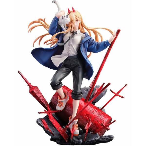 Chainsaw Man Estatua 1/7 Power & Meowy 28 cm