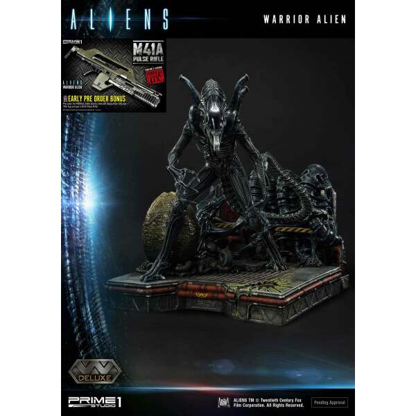 Aliens Premium Masterline Series Estatua Warrior Alien Deluxe Bonus Version 67 cm