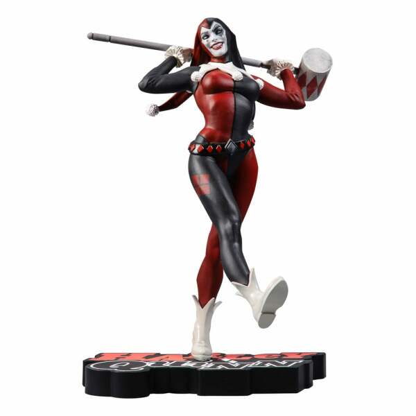 DC Direct Estatua Resina Harley Quinn: Red White & Black (Harley Quinn by Stjepan Sejic) 19 cm