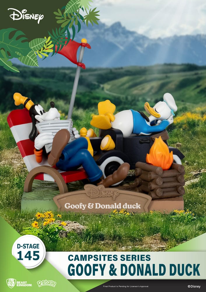 Disney Diorama PVC D-Stage Campsite Series Goofy & Donald Duck 10 cm