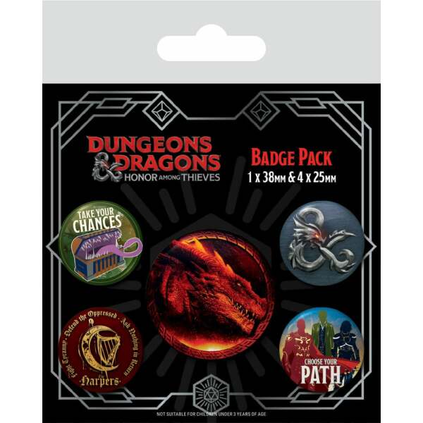 Dungeons & Dragons Pack 5 Chapas Movie