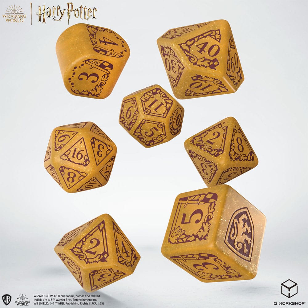 Harry Potter Pack de Dados Gryffindor Modern Dice Set – Gold (7)