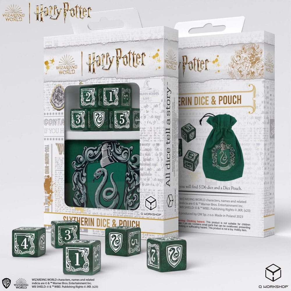 Harry Potter Pack de Dados Slytherin Dice & Pouch Set (5)