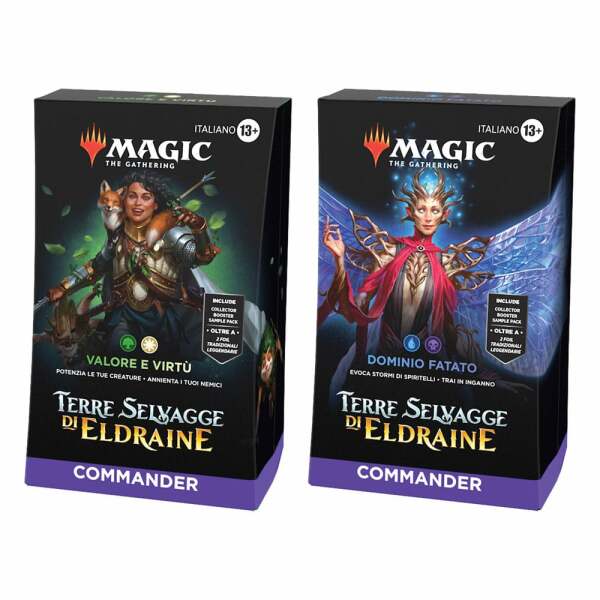 Magic the Gathering Terre Selvagge di Eldraine Mazos de Commander Caja (4) italiano