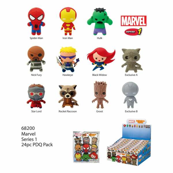 Marvel Colgantes PVC Series 1 Expositor (24)