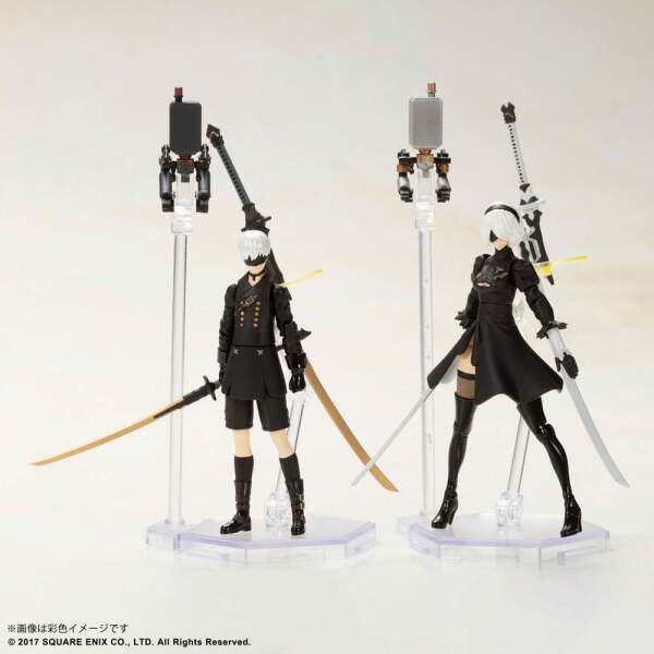 NieR Automata Figura Plastic Model Kit 2B & 9S 7 cm