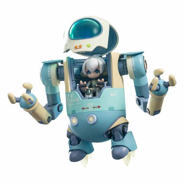 Original Character Maqueta Plastic Model Kit Alloy Articulated Assemblable Model Topupu Robot 12 cm