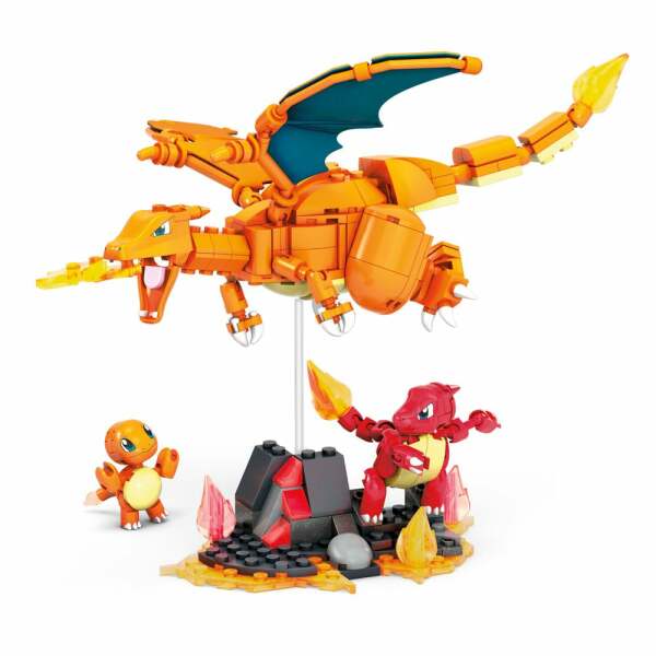 Pokémon Kit de Construcción Mega Construx Set de Evoluciones de Charmander