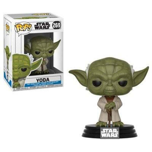 Star Wars Clone Wars POP! Vinyl Cabezón Yoda 9 cm