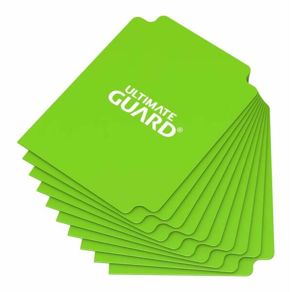 Ultimate Guard Card Dividers Tarjetas Separadoras para Cartas Tamaño Estándar Verde Claro (10)