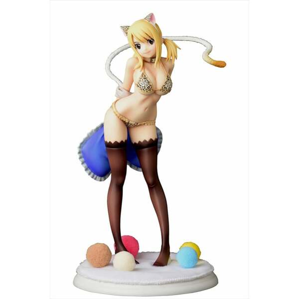 Fairy Tail Estatua 1/6 Lucy Heartfilia- Leopard print CAT Gravure_Style 25 cm