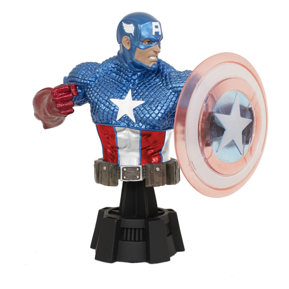 Marvel Comics Busto 1/7 Captain America (Holo Shield) SDCC 2023 Exclusive 15 cm