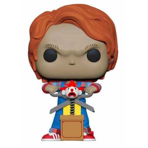 Chucky el muñeco diabólico Figura POP! Movies Vinyl Chucky w/Buddy & Giant Scissors 9 cm - Collector4U