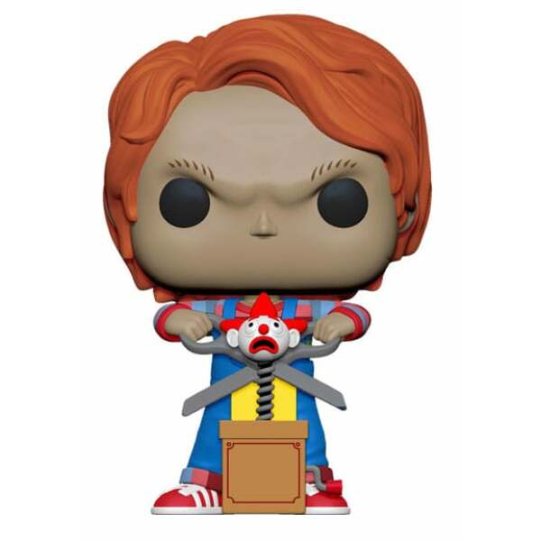 Chucky el muñeco diabólico Figura POP! Movies Vinyl Chucky w/Buddy & Giant Scissors 9 cm