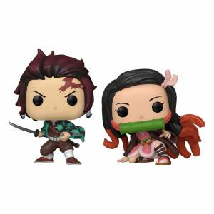 Demon Slayer: Kimetsu no Yaiba Pack de 2 POP! Animation Vinyl Figuras Tanjiro & Nezuko 9 cm - Collector4U