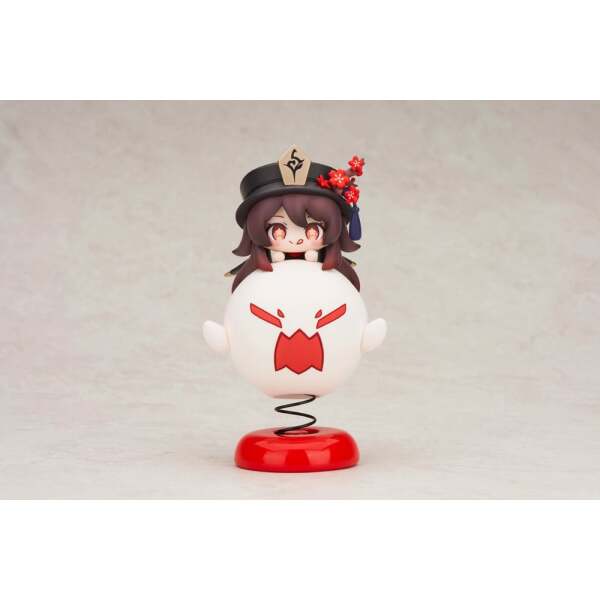 Genshin Impact Estatua PVC Hu Tao Chibi Chara Yurayura Stand Ver. 10 cm