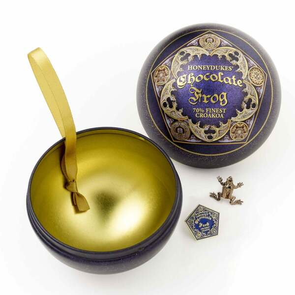 Harry Potter Bola de Navidad con Chapa Chocolate Frog