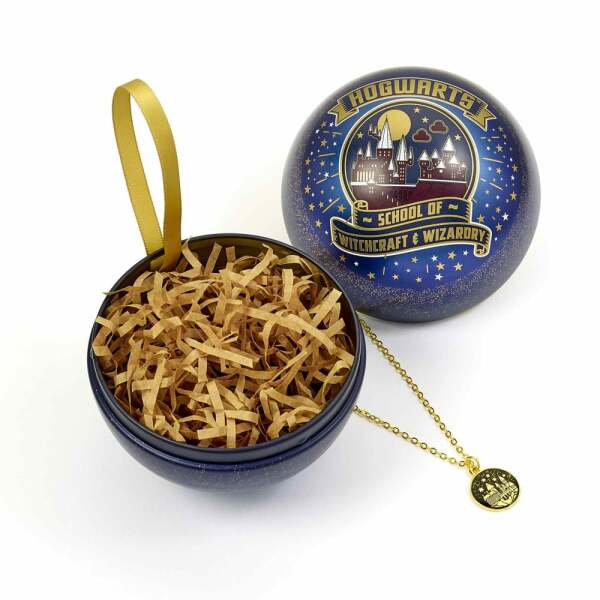 Harry Potter Bola de Navidad con collar Hogwarts School of Witchcraft and Wizardry