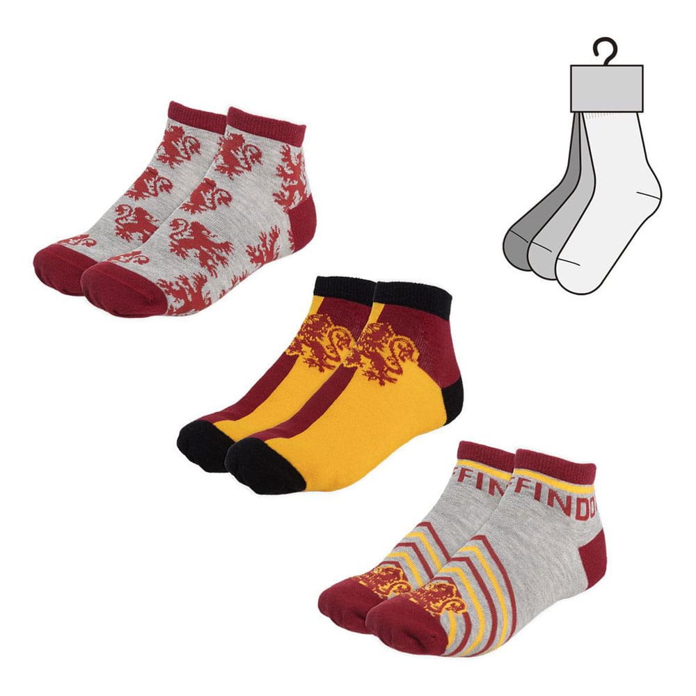 Harry Potter calcetines tobilleros paquete Gryffindor Surtido (6)