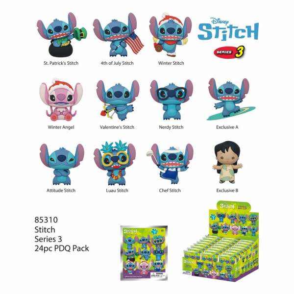 Lilo & Stich Colgantes PVC Stich Series 3 Expositor (24)