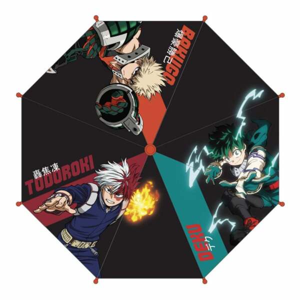 My Hero Academia Paraguas Bakugo x Izuku x Todoroki