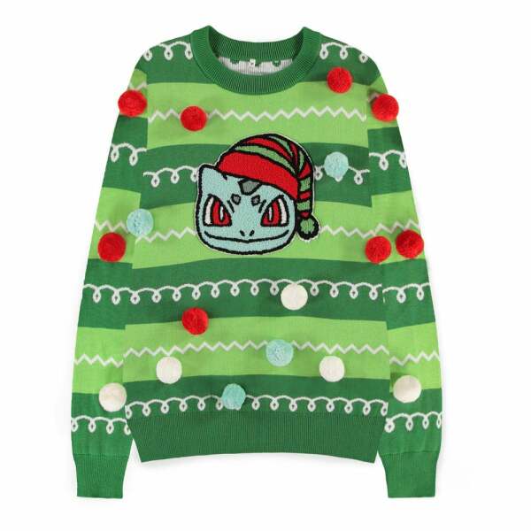 Pokemon Sweatshirt Christmas Jumper Bulbasaur talla XXL