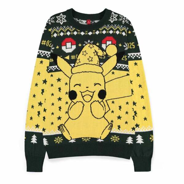 Pokemon Sweatshirt Christmas Jumper Pikachu talla XXL