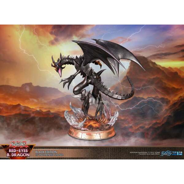 Yu-Gi-Oh! Estatua PVC Red-Eyes B. Dragon Black Colour 33 cm