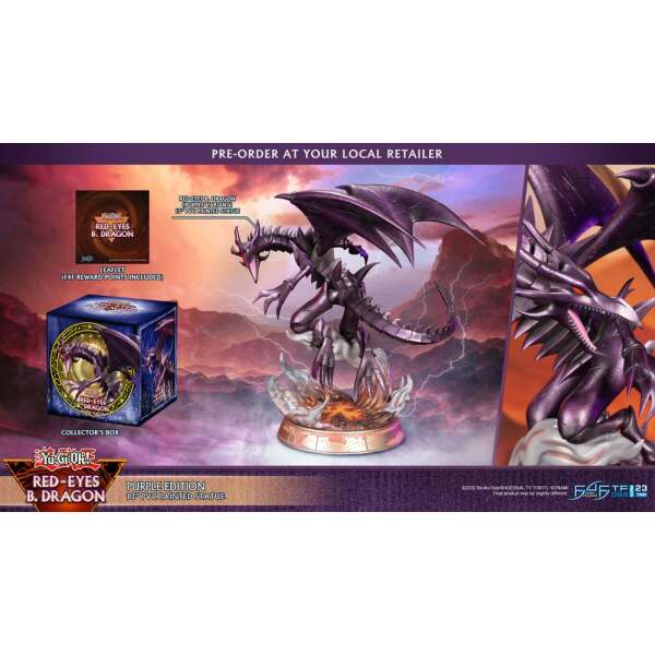 Yu-Gi-Oh! Estatua PVC Red-Eyes B. Dragon Purple Colour 33 cm