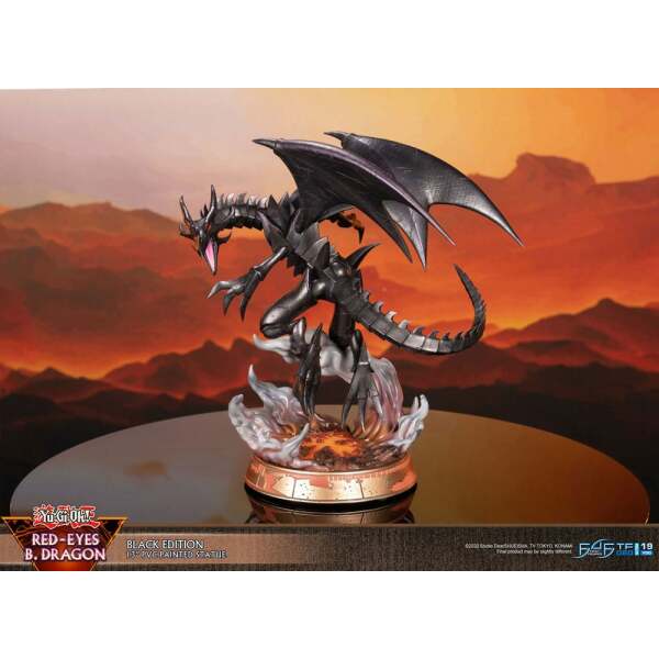 Yu-Gi-Oh! Estatua PVC Red-Eyes B. Dragon Black Colour 33 cm