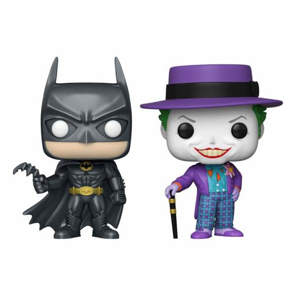 Batman (1989) Pack de 2 POP! Heroes Vinyl Figuras Batman & The Joker 9 cm