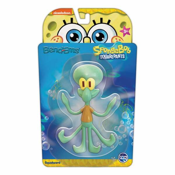 Bob Esponja Figura Bend-Ems Calamardo Tentáculos 15 cm