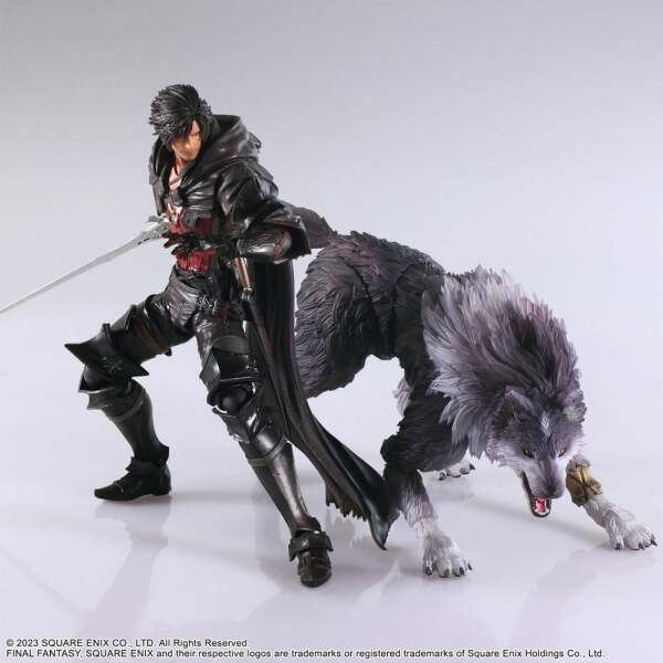 Final Fantasy XVI Bring Arts Figura Set Clive Rosfield & Torgal