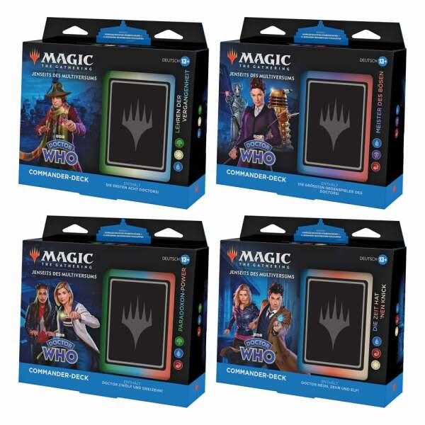 Magic the Gathering Jenseits des Multiversums: Doctor Who Mazos de Commander Caja (4) alemán