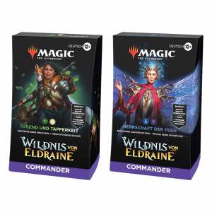 Magic the Gathering Wildnis von Eldraine Mazos de Commander Caja (4) alemán