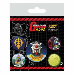 Mobile Suit Gundam Pack 5 Chapas Intergalactic